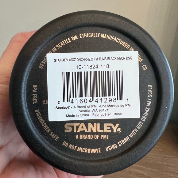 Neon black Stanley tumbler 40oz NWT *ships same day!* - Picture 6 of 7